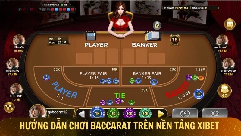 Hướng dẫn chơi Baccarat trên nền tảng Xibet