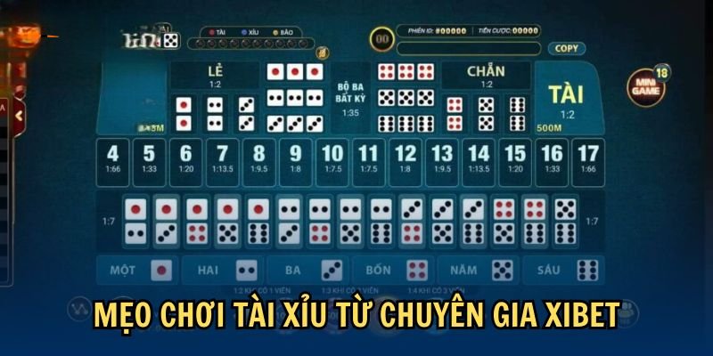 Mẹo đánh tài xỉu luôn thắng từ chuyên gia Xibet
